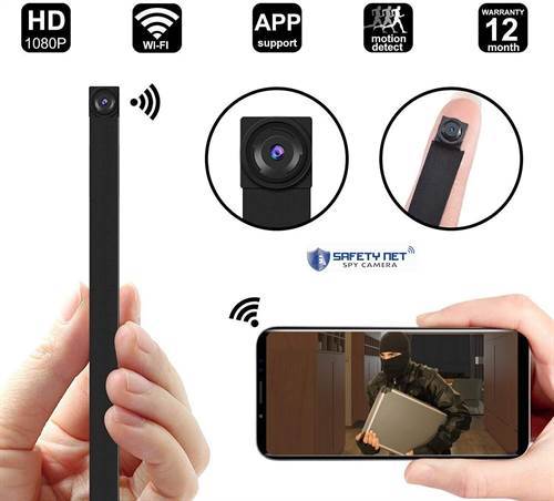 SAFETYNET 4K WiFi Micro Camera DIY Module HD 1080P Mini Camera Security Wireless Camera with Motion Detection  Cam For iPhone/Android Phone/ iPad/PC
