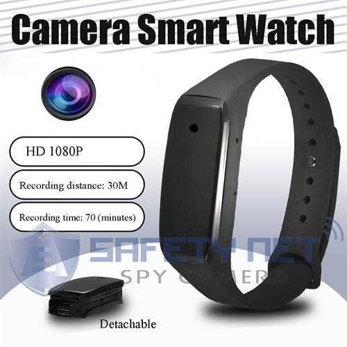 1080P Mini Camera Watch Wristband DVR Video Recorder Smart Bracelet Spy  Hidden  Inox Wind