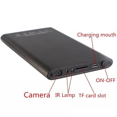 SAFETYNET Hd 1080p Super Thin Portable Hidden Spy Camera Power Bank P2p Wireless Digital Video Recorder For Ios Android App Remote View Covert Camera Covert ...