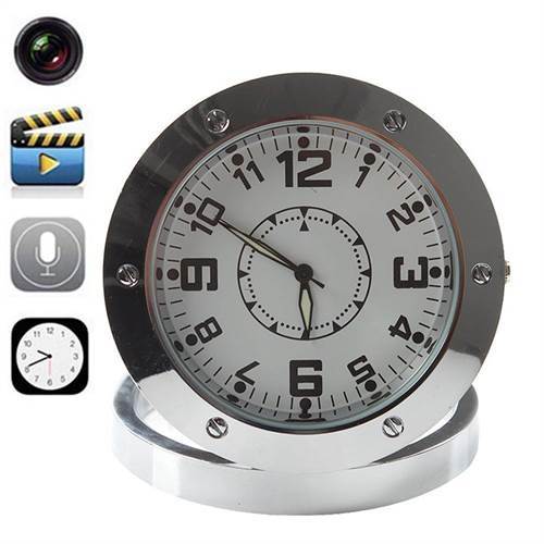 SAFETYNET HD 1280 x 960 Round Wall Clock spy camera hidden HD mini clock camera security surveillance wall clock spy cam