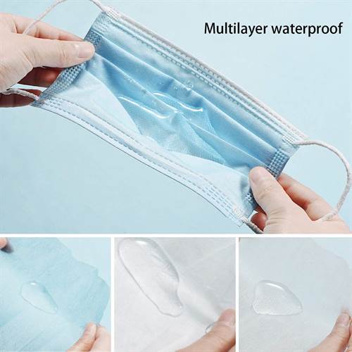 SAFETYNET Dispo Guard 3 Ply Face Mask with Softest Ear Loops, 50 Pcs