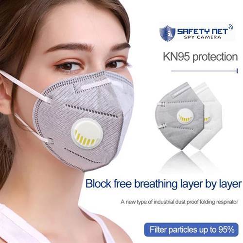 SAFETYNET Anti Pollution, Reusable, Non-Woven with Melt Blown Protective Layer Valve Face Mask With Respirator