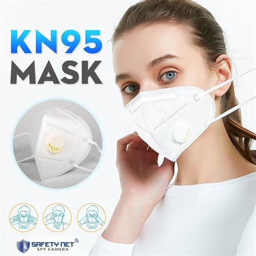 SAFETYNET Anti Pollution, Reusable, Non-Woven with Melt Blown Protective Layer Valve Face Mask With Respirator