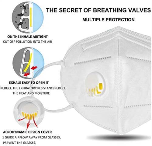 SAFETYNET Anti Pollution, Reusable, Non-Woven with Melt Blown Protective Layer Valve Face Mask With Respirator