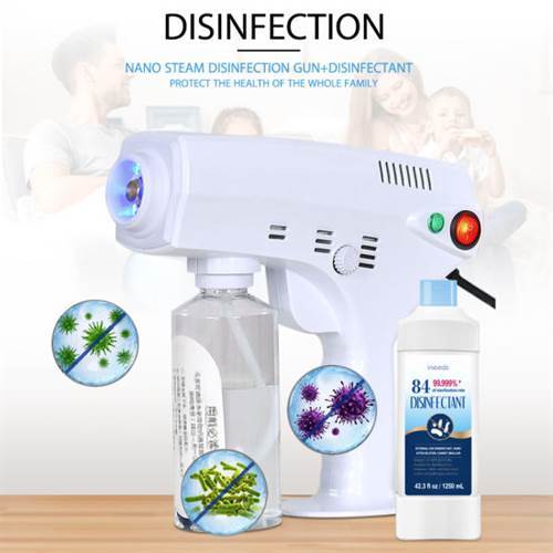  SAFETYNET Handheld blue ray sterilizer nano steam gun 1300W 280ml hair nano spray gun disinfectant for hair treatment and disinfection home use 