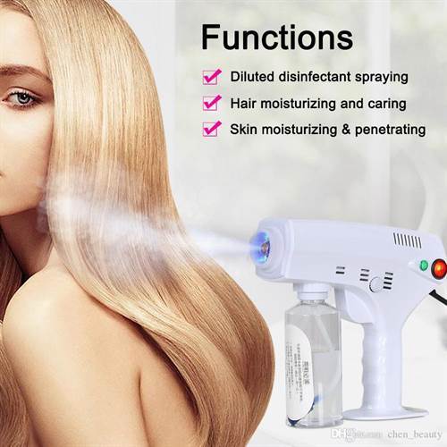  SAFETYNET Handheld blue ray sterilizer nano steam gun 1300W 280ml hair nano spray gun disinfectant for hair treatment and disinfection home use 