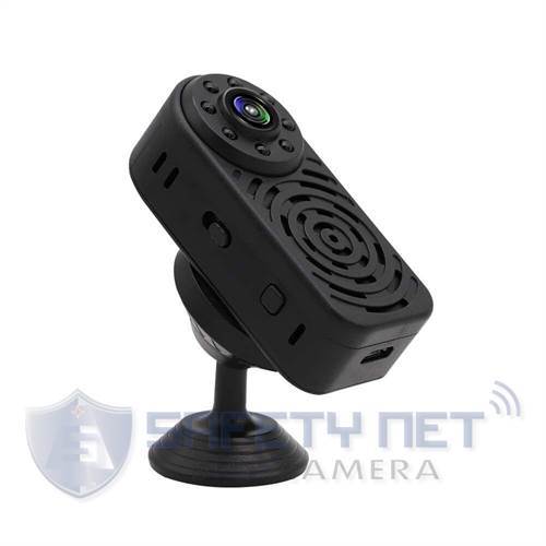 SAFETYNET New Mini WiFi Spy Camera Wireless Hidden, Full HD 1080P Portable Small Covert Home/Office Nanny Cam with Motion Detection and Night Vision, Micro Security Surveillance Hidden Camera