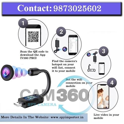 SAFETYNET Smallest WiFi Mini HD Spy Hidden Portable IP Camera Wireless Security Nanny Kid Camera with Motion Detection, Cloud Storage, Live Remote Monitoring for iOS/Android