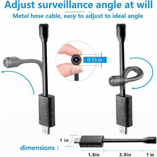 SAFETYNET Smallest WiFi Mini HD Spy Hidden Portable IP Camera Wireless Security Nanny Kid Camera with Motion Detection, Cloud Storage, Live Remote Monitoring for iOS/Android