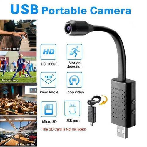 SAFETYNET Smallest WiFi Mini HD Spy Hidden Portable IP Camera Wireless Security Nanny Kid Camera with Motion Detection, Cloud Storage, Live Remote Monitoring for iOS/Android