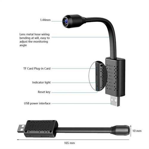 SAFETYNET Smallest WiFi Mini HD Spy Hidden Portable IP Camera Wireless Security Nanny Kid Camera with Motion Detection, Cloud Storage, Live Remote Monitoring for iOS/Android