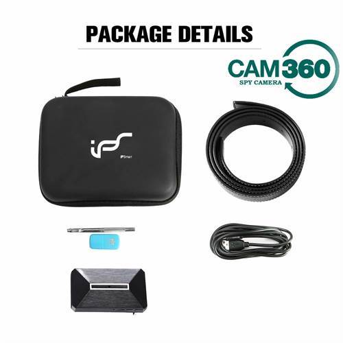 CAM 360 1080P HD Wearable Wireless Wi-Fi Leather Belt Small Hidden Camera Nanny with Motion Detection 1080P Spy Video Camera Recorder with Playback-in Home or Indoor/Outdoor Use