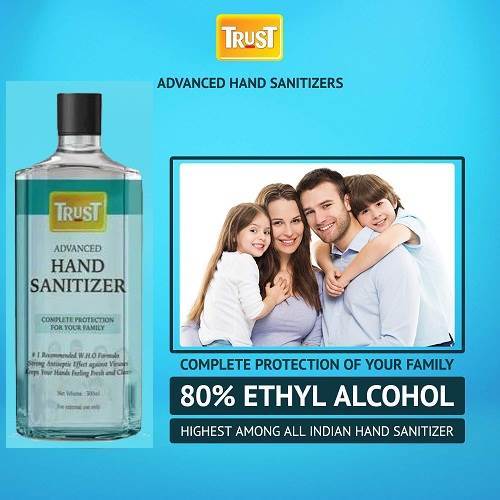 SAFETYNET ETHYL ALCOHOL Based Hand Sanitizers (80% Ethyl Alcohol) 500 ML