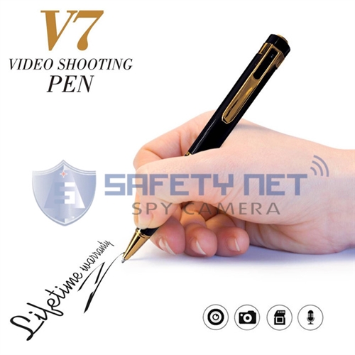 SAFETYNET Mini Hidden Camera Pen Spy Camera HD 1080P Video Audio Recorder, Spy Gadget Body Pen Camera Portable Pocket Camera Support  128GB SD Card (Not Included) Security Cam
