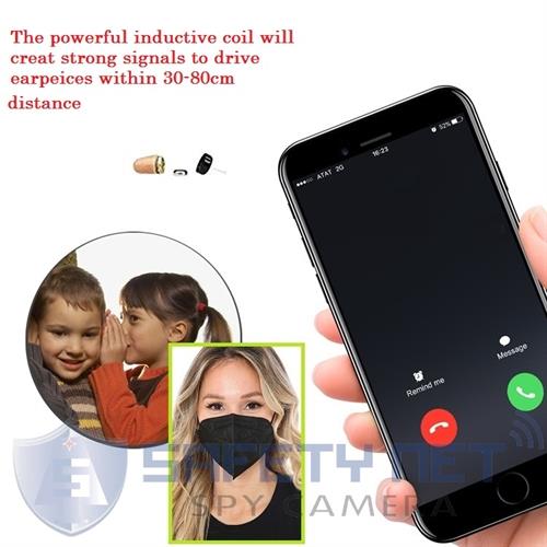 SAFETYNET Spy GSM Mask With Invisible Earpiece Hidden Micro Wireless Earphone Covert Phone 