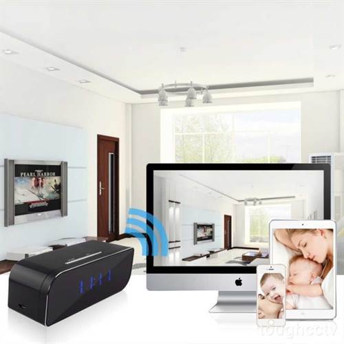 SAFETYNET 64GB 4K HD 1080P Mini SPY Clock Camera IP Video Recorder WIFI Hidden Camera  Wireless Security Camera P2P Night Vision DVR