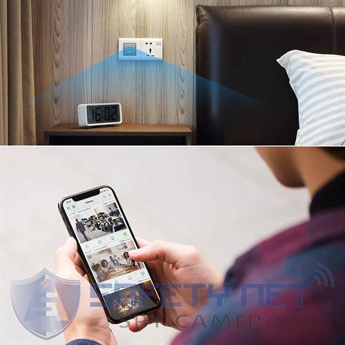 SAFEYNET Wi-fi Spy Hidden Charger Camera USB Wall Charger Adapter (V380 PRO APP)