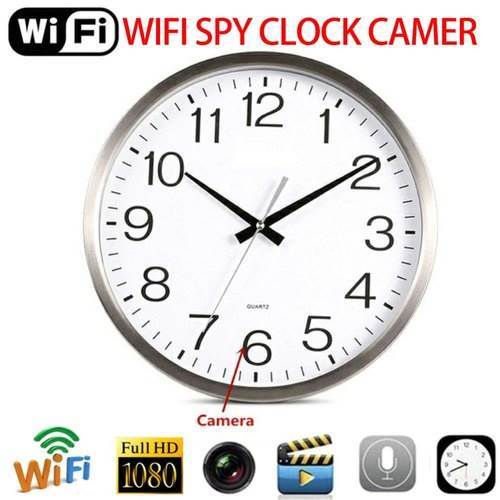 SAFETYNET 4K HD  HOME SECURITY WIRELESS WIFI WALL CLOCK SPY HIDDEN CAMERA .