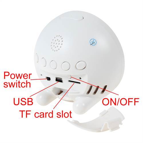 CAM 360  H.264 Full HD 720P Wireless Wifi/IP Spy Clock Camera Motion Detection DVR Supports iPhone/Android Smartphone Monitoring